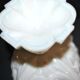Opaline de Vallerysthal chalice cup Art Nouveau 1910 white opaline H16cm