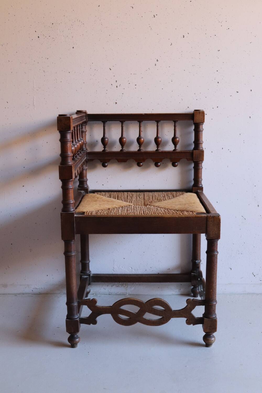Vintage fireplace corner chair
