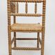 Classic vintage bobbin corner armchair