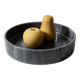 Large vintage marble bowl from the 1970s, dark grey.