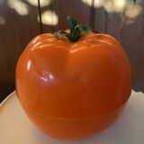 Orange tomato ice cube tray