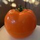 Orange tomato ice cube tray