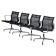 Ensemble de quatre chaises pivotantes EA108 Eames "Aluminium Group" par Vitra en noir
