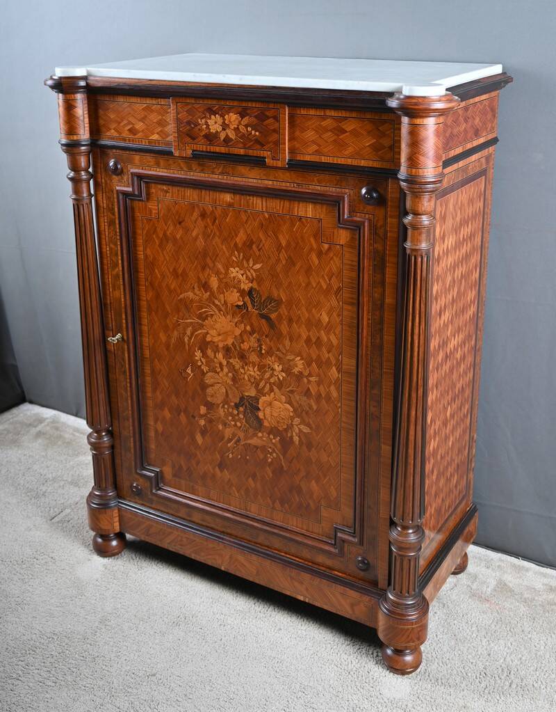 Support Furniture in Precious Wood Marquetry, Napoleon III period – Milie