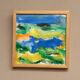 Huile sur toile originale suédoise – "Composition" par Inge Blomqvist
