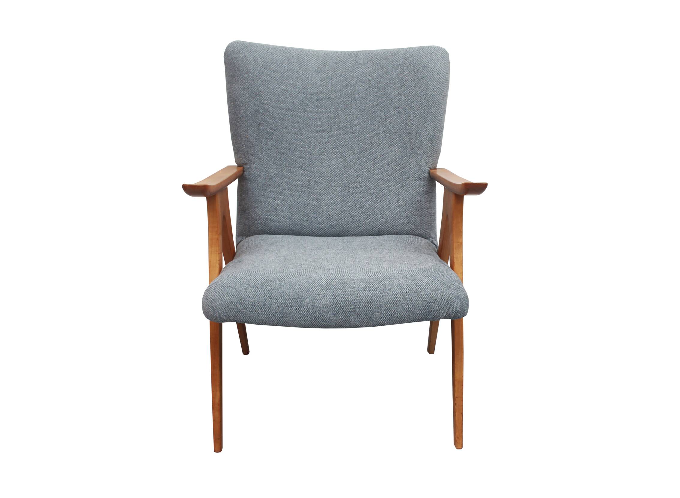 1950s  armchair in cherrywood