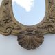 Antique carved wooden mirror