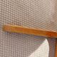 round or oval table with extension, central leg, vintage Baumann design