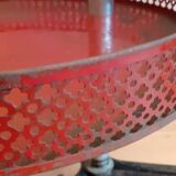 Grocery store display 1950 1960 Paris France perforated sheet metal rigitulle