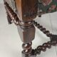 English Barley Twist Library Armchair in Dark Oak, circa 1700