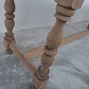 Paire de bancs de ferme rustique ancien entièrement Aérogommer