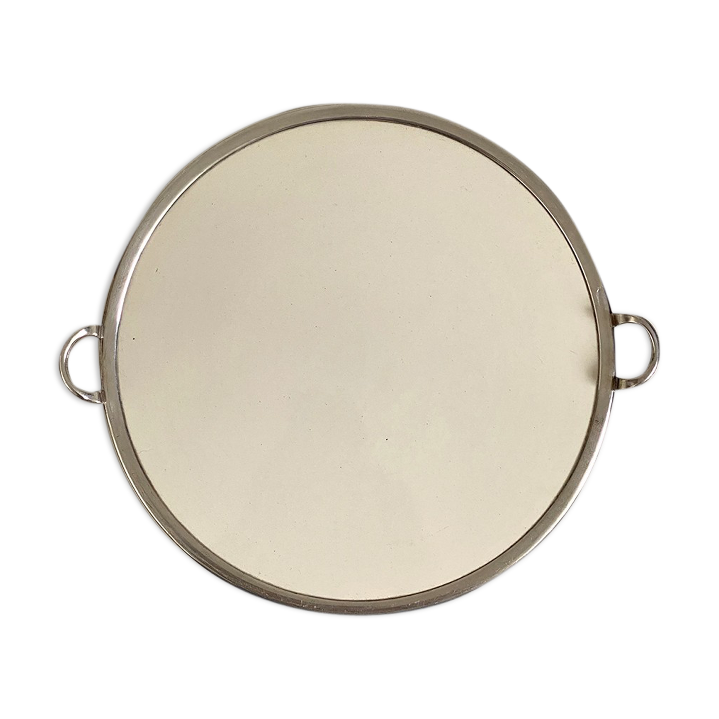 Christofle silver plated metal and Sarreguemines faience trivet