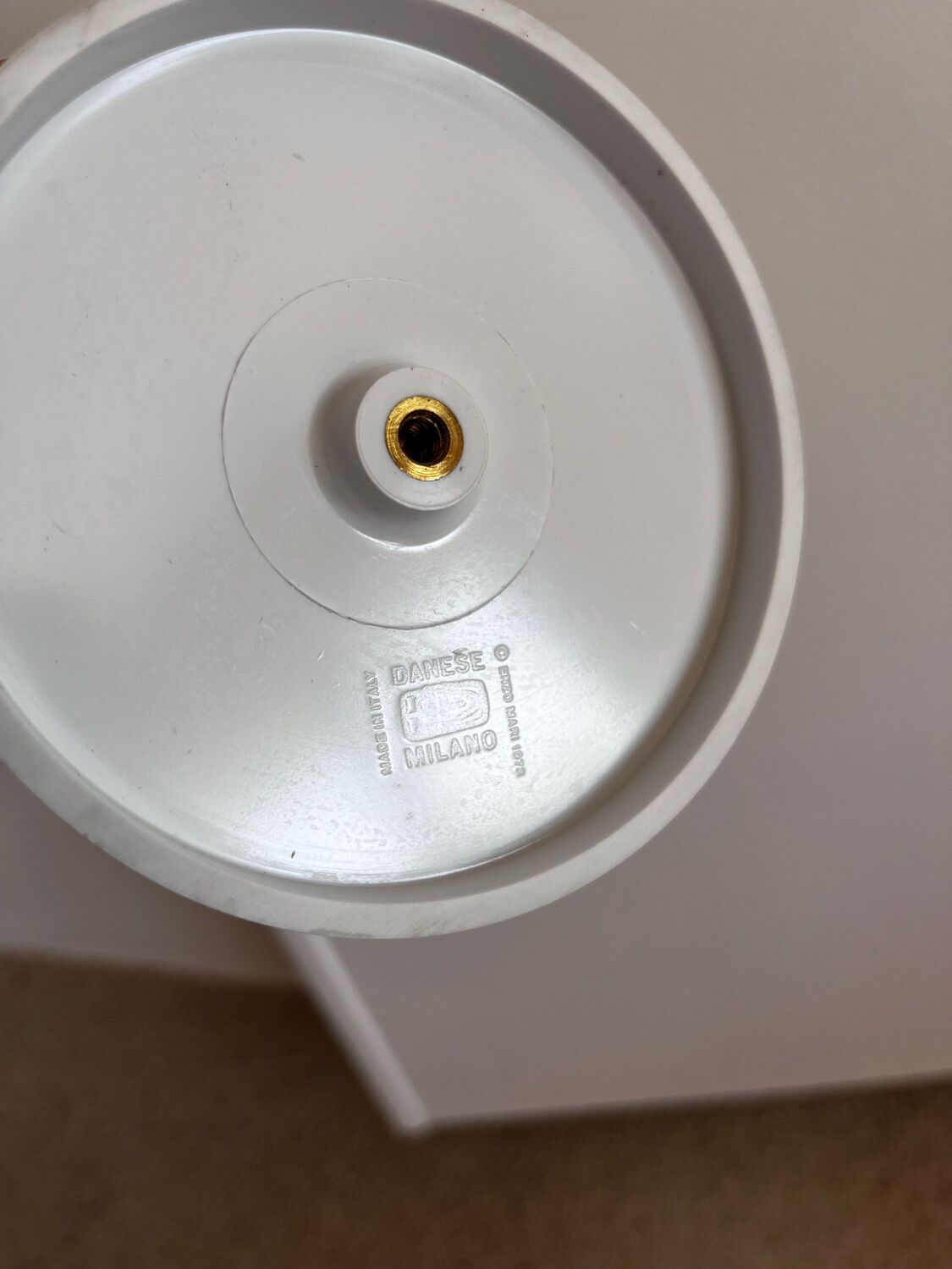 Enzo Mari, Danese Milano, Griglia floor ashtray, 1970s