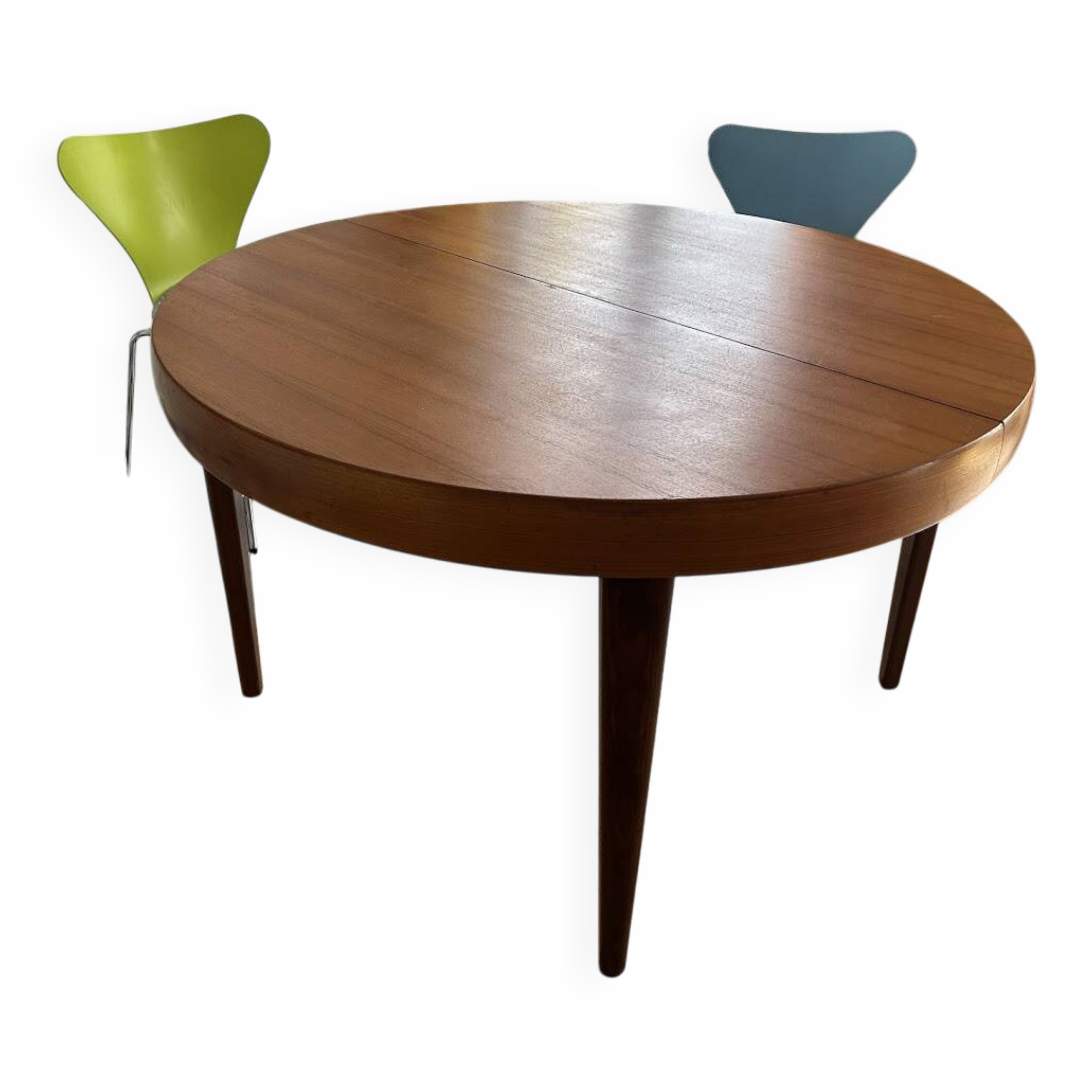 Table années 60 extensible en teck