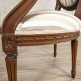 Early 19th Century Louis XVI French Walnut Armchair