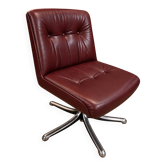 Leather armchair P128 Osvaldo Bordani