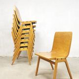 Set of 16 stackable designer chairs – Roland Rainer