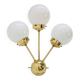 Space age sputnik brass wall lamps, 1970s, more pieces available