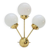 Lamps murales en laiton sputnik de l'époque spatiale, années 1970, d'autres pièces disponibles