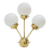 Space age sputnik brass wall lamps, 1970s, more pieces available