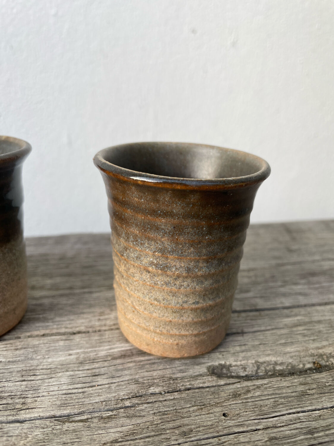 6 tasses à café en terre cuite 