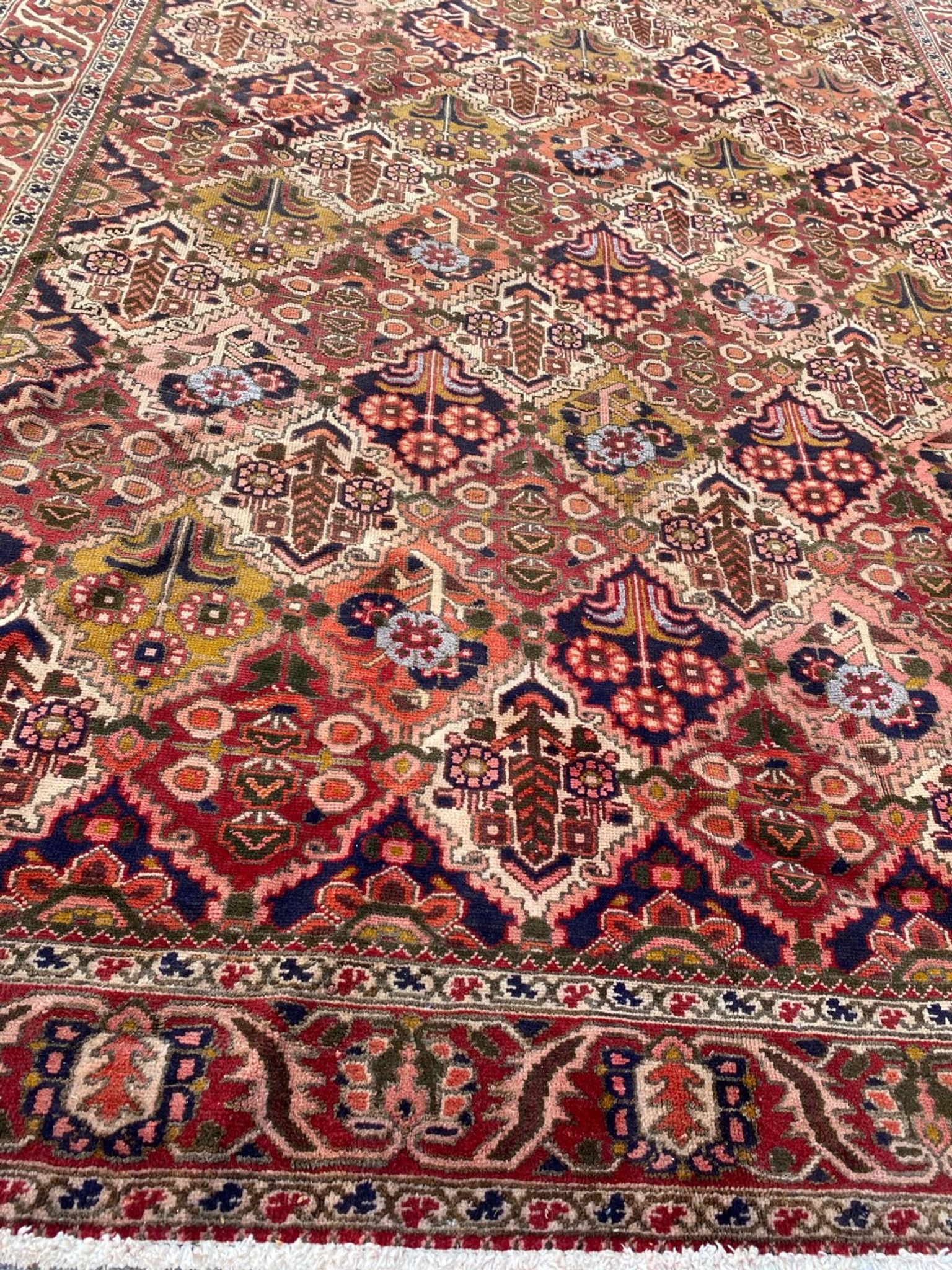Tapis vintage persan Bakhtiar 210x296 cm
