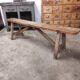 Old farm bench 1m60 in fir wood