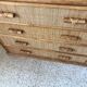 Commode en rotin vintage