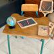 Desk and school chair set