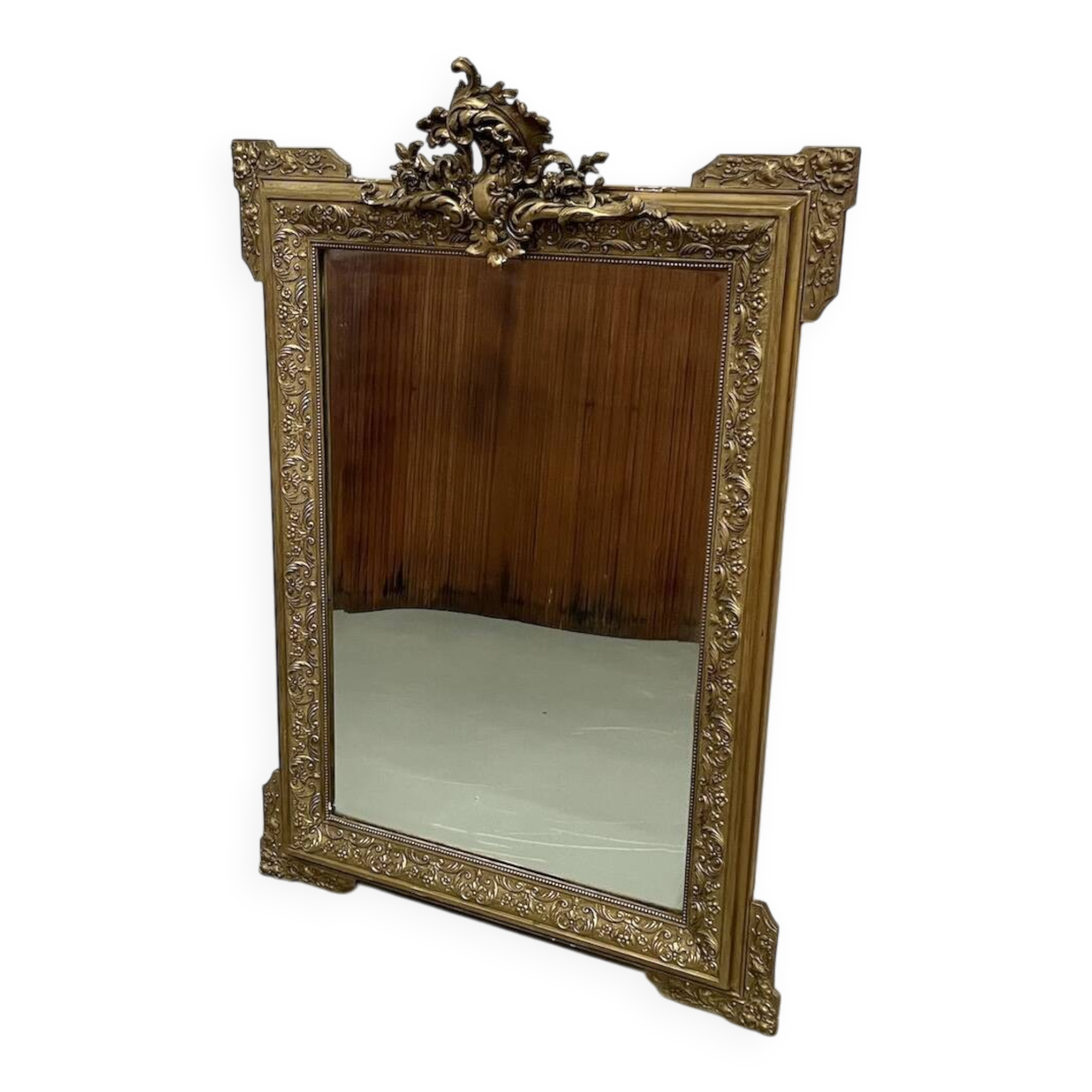 Napoleon III "rocaille" mercury mirror
