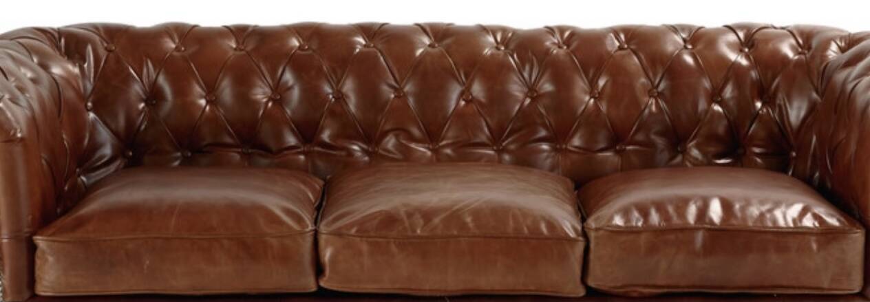 Vintage Chesterfield leather sofa