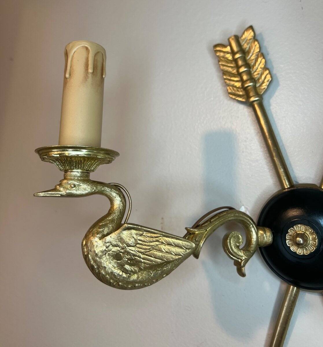 Pair of Empire style wall sconces