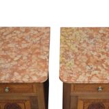 Pair of turn of the century bedside cabinets