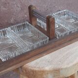 Art Deco ramekin holder, server or aperitif tray