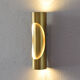 Mid Century Modern Space Age Brass Sconce by Marca SL Spain, 70s