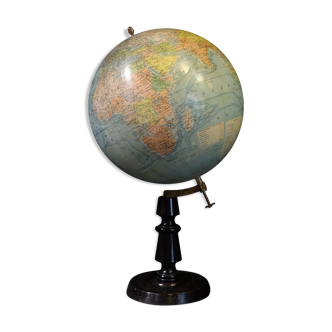 Globe terrestre Forest début XXème diamètre 37 cm