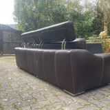 2 canapés cuir véritable fabrication italienne