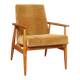 Scandinavian armchair golden velvet design by H.Lis