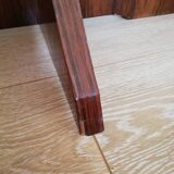 Marble and teak coffee table 60s