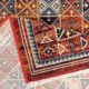 Antique red oriental Persian carpet in wool