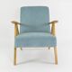 Kompas sky blue tulle armchair