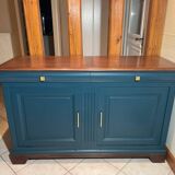 Buffet bleu velour
