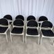 Set of 8 Vintage Aeon Mondial Stackable Chair / Dutch Postmodern Dining Cha