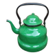 Enameled sheet metal teapot