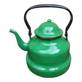 Enameled sheet metal teapot