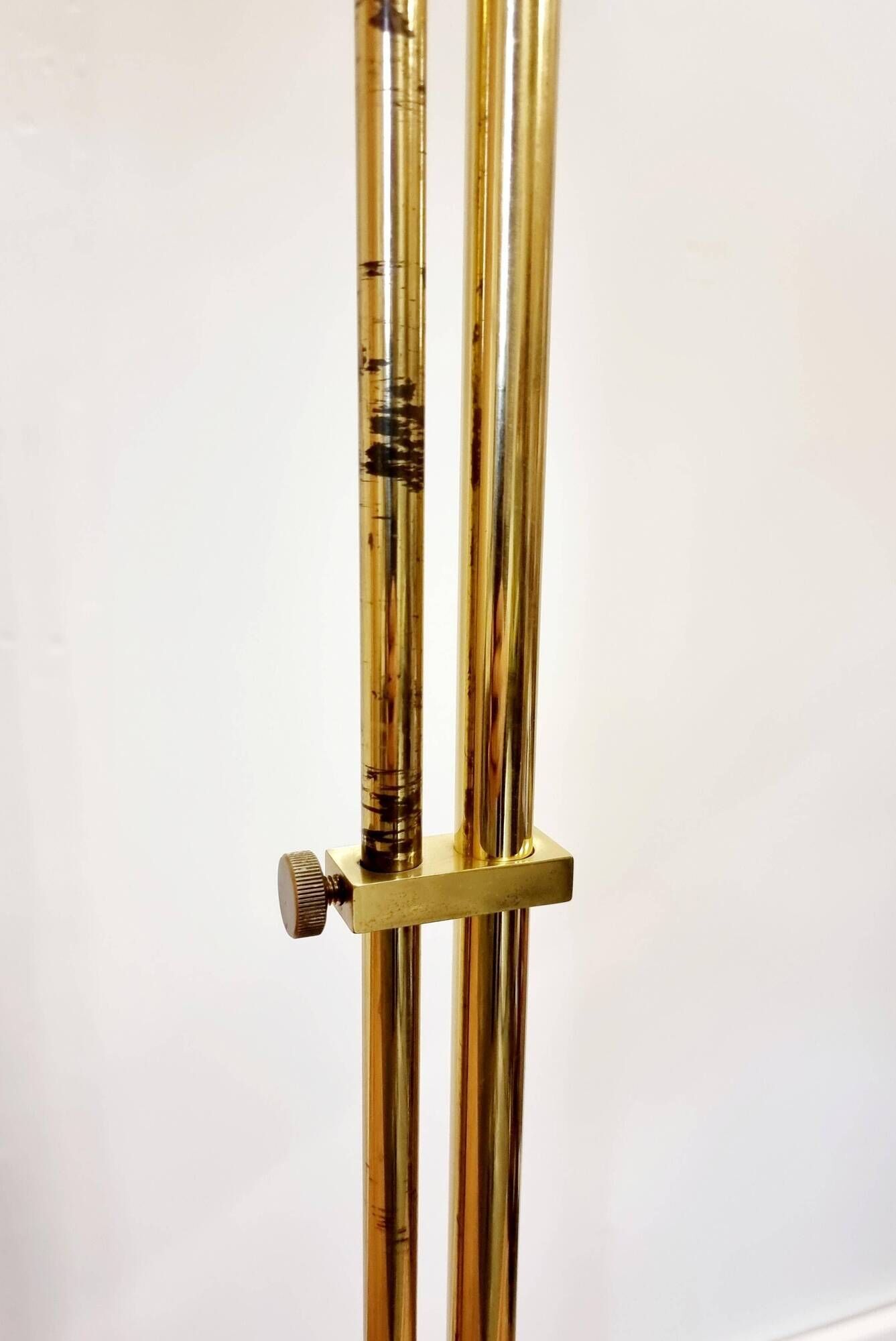 Bergboms, adjustable floor lamp G-132 in brass, Scandinavian / Midcentury Modern