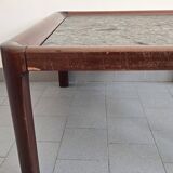 1960s Scandinavian coffee table in teak and schist