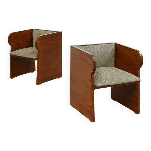 Paire de fauteuils modernes suédois, Suède, années 1940.