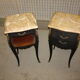 Paire de chevets de style Louis XV relooking Shou sugi ban