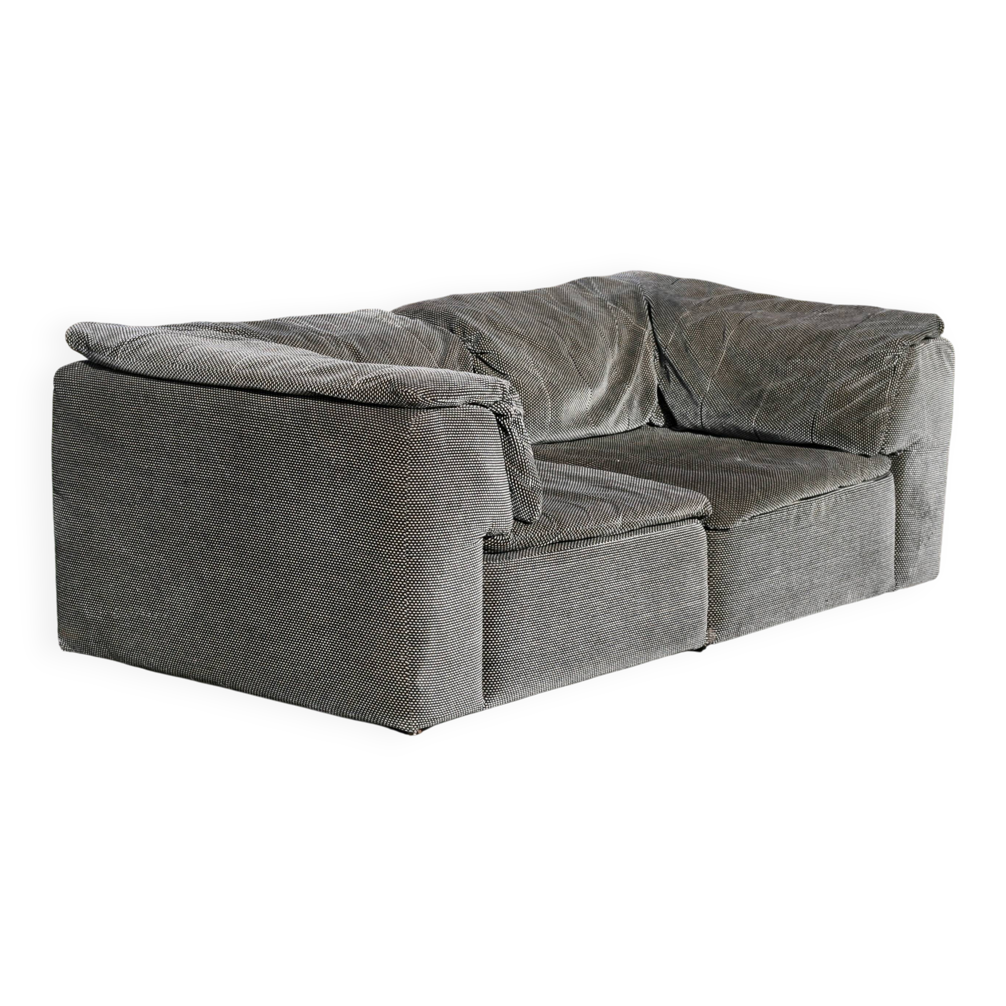 Hans Hopfer, Player sofa, Roche Bobois, 1972, composed of 2 modules.